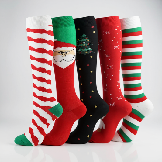 SnugStep™ Festive Compression Socks 🎄 – Feel the Relief, Stay Festive
